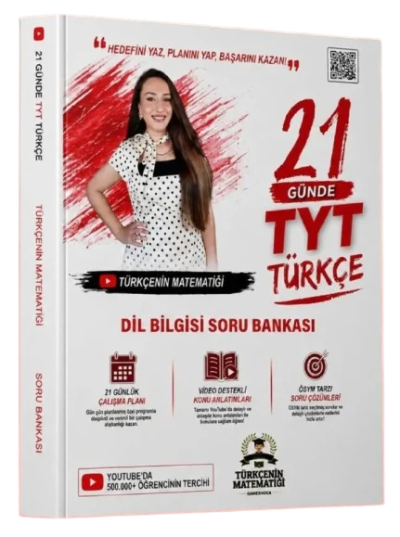 Türkçenin Matematiği TYT 21 Günde Türkçe Dil Bilgisi Soru Bankası Gamze Özdin Türkçenin Matematiği Yayınları Fenomen Fotokopi - YKS - KPSS - ALES