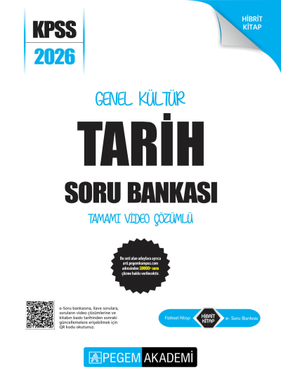 TARİH 2026 KPSS Genel Yetenek Genel Kültür Soru Bankası Modüler Çözümlü Pegem Akademi Yayınları Fenomen Fotokopi - YKS - KPSS - ALES
