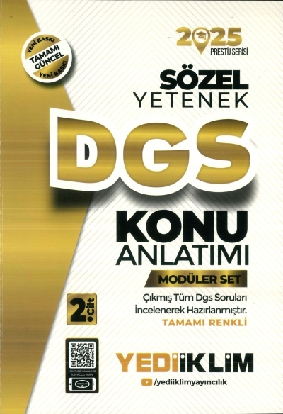 YEDİİKLİM DGS SÖZEL KONU ANLATIM 2025 Fenomen Fotokopi - YKS - KPSS - ALES