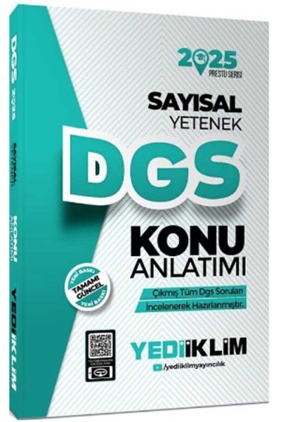 2025 DGS Sayısal Yetenek Konu Anlatımı Yediiklim Yayınları Fenomen Fotokopi - YKS - KPSS - ALES