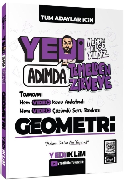YEDİ ADIMDA TEMELDEN ZİRVEYE GEOMETRİ YEDİİKLİM YAYINLARI Fenomen Fotokopi - YKS - KPSS - ALES