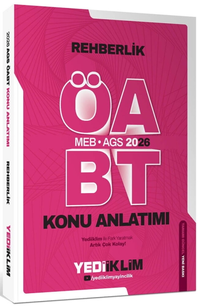 2026 MEB AGS ÖABT Rehberlik Konu Anlatımı Yediiklim Yayınları Fenomen Fotokopi - YKS - KPSS - ALES