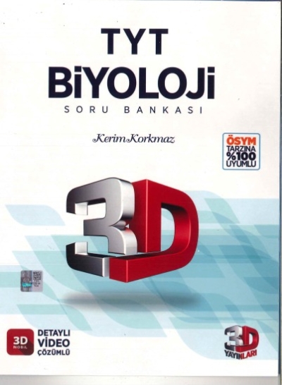 3D TYT BİYOLOJİ SORU BANKASI Fenomen Fotokopi - YKS - KPSS - ALES