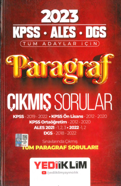 TÜM ADAYLAR İÇİN PARAGRAF ÇIKMIŞ SORULAR