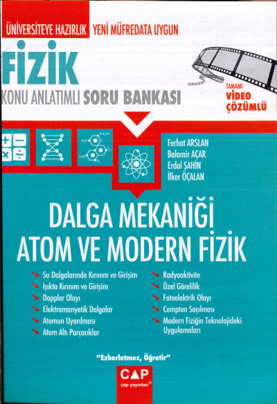 TYT-AYT FİZİK DALGA MEKANİĞİ ATOM VE MODERN FİZİK ANLATIMLI SORU BANKASI Fenomen Fotokopi - YKS - KPSS - ALES