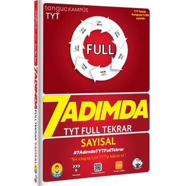 TYT Sayısal 7 Adımda Full Tekrar Soru Bankası Fenomen Fotokopi - YKS - KPSS - ALES