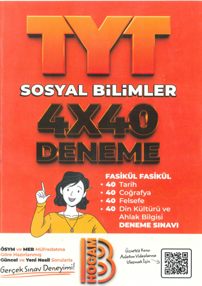 YKS TYT Sosyal Bilimler 4x40 Fasikül Deneme Fenomen Fotokopi - YKS - KPSS - ALES