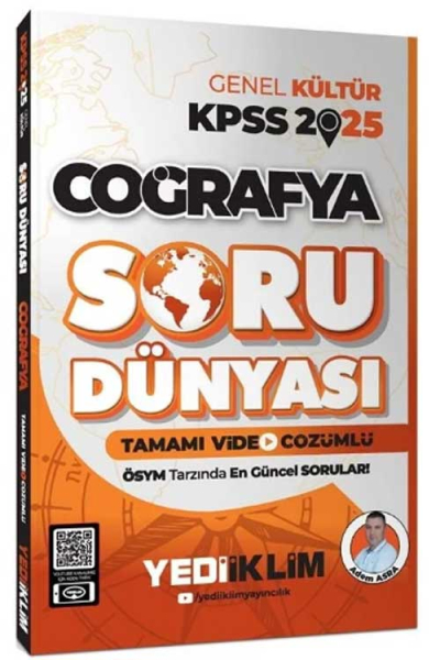 2025 KPSS Genel Kültür Coğrafya Tamamı Video Çözümlü Soru Dünyası Yediiklim Yayınları Fenomen Fotokopi - YKS - KPSS - ALES