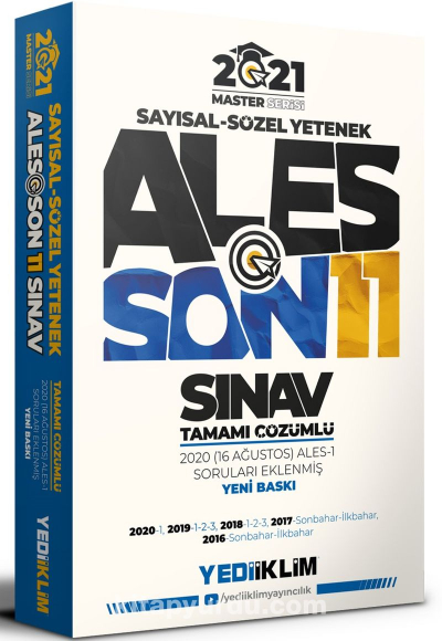 ALES SON 11 SINAV TAMAMI ÇÖZÜMLÜ Fenomen Fotokopi - YKS - KPSS - ALES