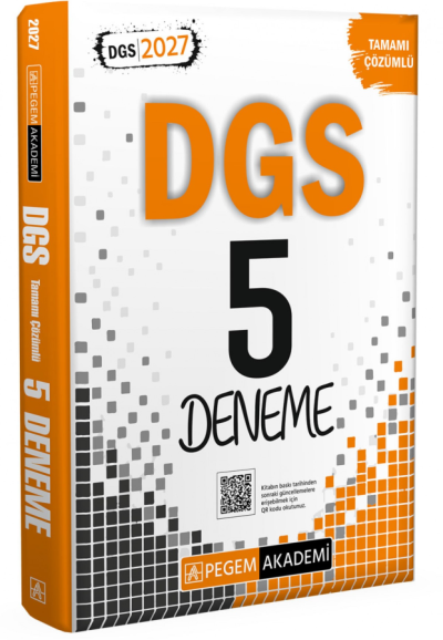 2027 DGS 5 Deneme Çözümlü Pegem Akademi Yayınları Fenomen Fotokopi - YKS - KPSS - ALES