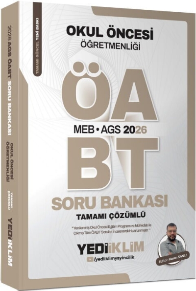 MEB AGS ÖABT Okul Öncesi Öğretmenliği Soru Bankası Tamamı Çözümlü Yediiklim Yayınları Fenomen Fotokopi - YKS - KPSS - ALES