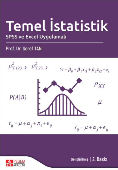 Temel İstatistik SPSS ve Excel Uygulamalı 2. Baskı - Şeref Tan Pegem Akademi Yayıncılık Fenomen Fotokopi - YKS - KPSS - ALES