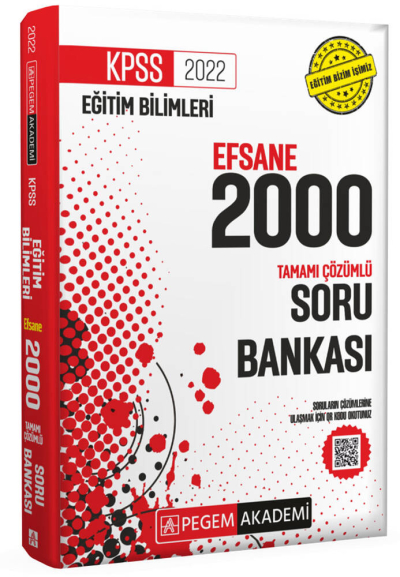 2022 KPSS Eğitim Bilimleri Efsane 2000 Tamamı Çözümlü Soru Bankası Fenomen Fotokopi - YKS - KPSS - ALES