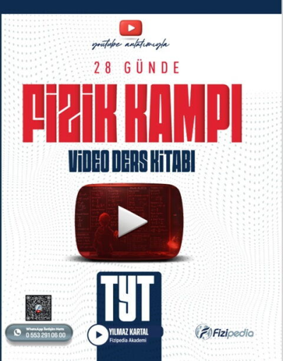 TYT Fizik 28 Günde Video Ders Kitabı Fizipedia Yayınları Fenomen Fotokopi - YKS - KPSS - ALES