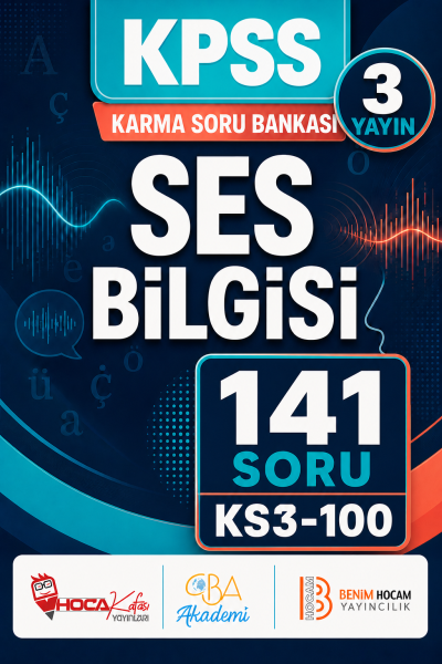 Ses Bilgisi 3 Yayın 141 Soru (Benim Hocam - CBA - Hoca Kafası Yayınları)