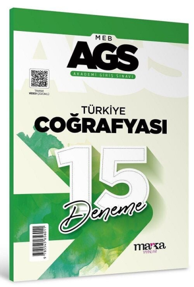 2025 MEB AGS Türkiye Coğrafyası 15 Deneme Tamamı Video Çözümlü Marka Yayınları Fenomen Fotokopi - YKS - KPSS - ALES