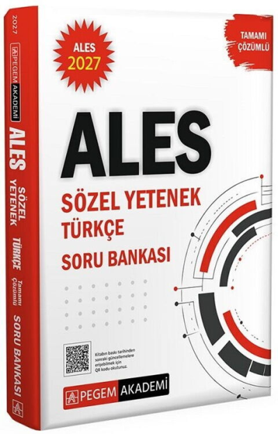 2027 ALES Sözel Yetenek Türkçe Tamamı Çözümlü Soru Bankası Pegem Akademi Yayıncılık Fenomen Fotokopi - YKS - KPSS - ALES