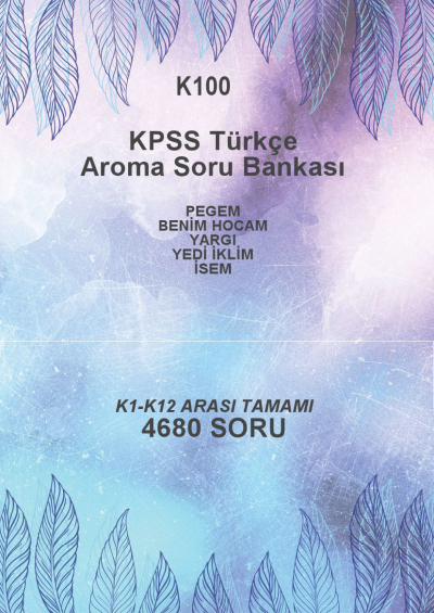 TÜRKÇE TAMAMI (K1-K12) --4680 SORU-- (K1-12 YAYINLARI: PEGEM- BENİM HOCAM- YARGI- YEDİ İKLİM - İSEM)