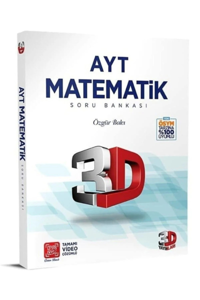 AYT 3D Matematik Tamamı Video Çözümlü Soru Bankası Fenomen Fotokopi - YKS - KPSS - ALES