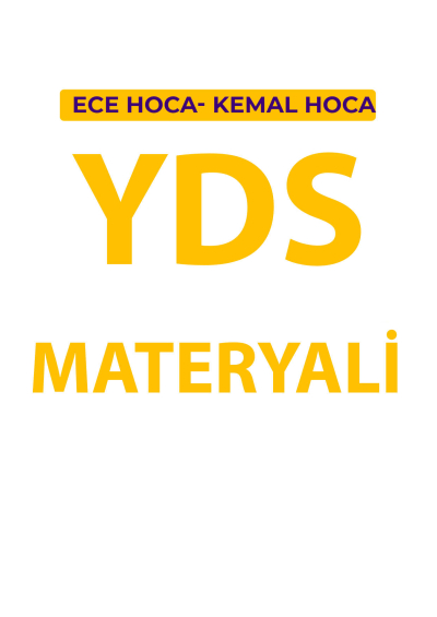 YDS MATERYALİ Fenomen Fotokopi - YKS - KPSS - ALES