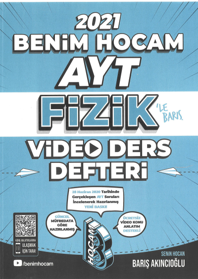 AYT FİZİK VİDEO DERS DEFTERİ Fenomen Fotokopi - YKS - KPSS - ALES