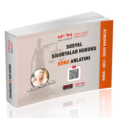 Adli İdari Hakimlik HMGS Sosyal Sigortalar Hukuku Video Takip Ders Notu Konu Anlatımı Savaş Yayınları Fenomen Fotokopi - YKS - KPSS - ALES