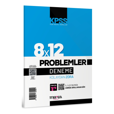 PROBLEMLER 8*12 MARKA DENEME Fenomen Fotokopi - YKS - KPSS - ALES