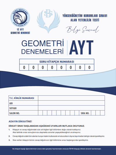 AYT GEOMETRİ DENEMELERİ 12*14 Fenomen Fotokopi - YKS - KPSS - ALES