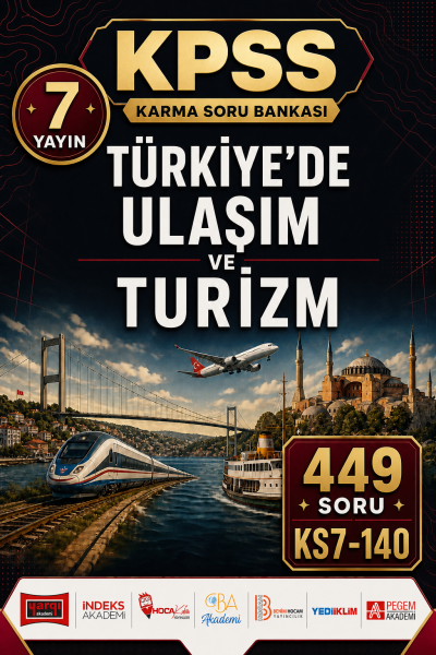 Türkiye’de Ulaşım ve Turizm 7 Yayın 449 Soru Fenomen Fotokopi - YKS - KPSS - ALES