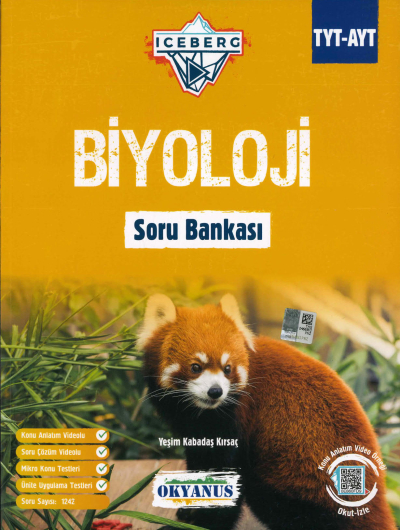 TYT-AYT ICEBERG BİYOLOJİ SORU BANKASI Fenomen Fotokopi - YKS - KPSS - ALES