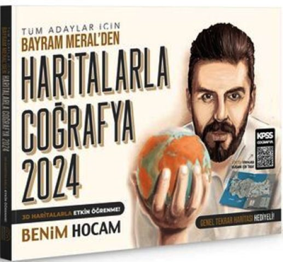 2024 KPSS ve Tüm Adaylar Haritalarla Coğrafya BAYRAM MERAL Fenomen Fotokopi - YKS - KPSS - ALES