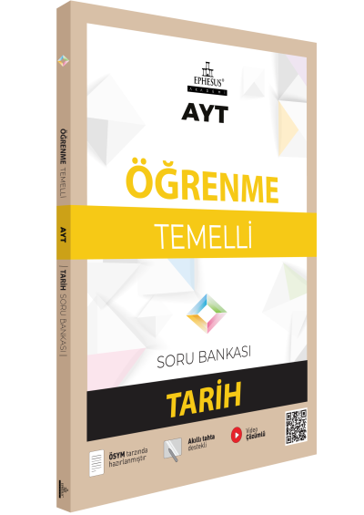 AYT-ÖĞRENME TEMELLİ TARİH SORU BANKASI EPHESUS YAYINLARI Fenomen Fotokopi - YKS - KPSS - ALES