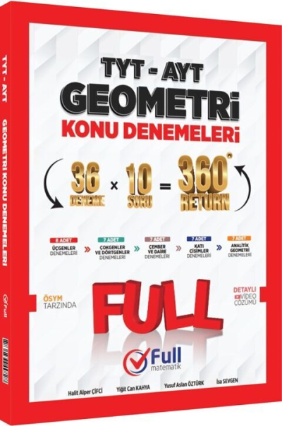 TYT AYT Geometri Konu Denemeleri Full Matematik Yayınları