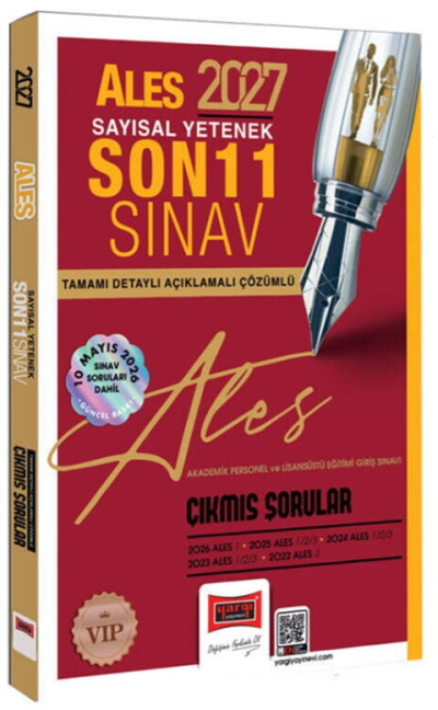 2027 ALES Sayısal Yetenek Son 11 Sınav Tamamı Çözümlü Çıkmış Sorular Yargı Yayınları