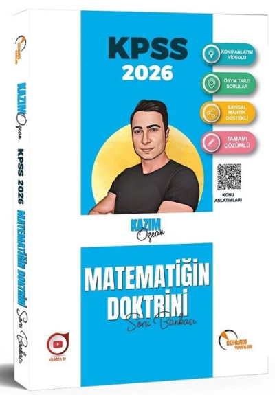 Doktrin 2026 KPSS Matematik Doktrini Soru Bankası Çözümlü - Kazım Özcan Doktrin Yayınları