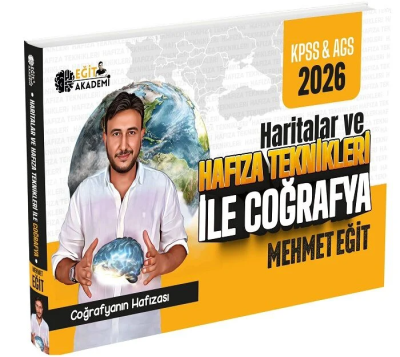 2026 MEB AGS KPSS Mehmet Eğit Haritalar ve Hafıza Teknikleriyle Coğrafya Eğit Akademi Fenomen Fotokopi - YKS - KPSS - ALES