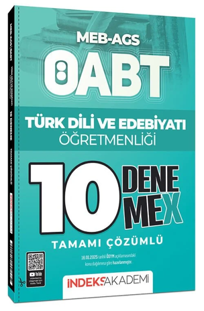 2025 ÖABT MEB-AGS Türk Dili ve Edebiyatı Öğretmenliği 10 DenemeX Çözümlü İndeks Akademi Yayıncılık Fenomen Fotokopi - YKS - KPSS - ALES