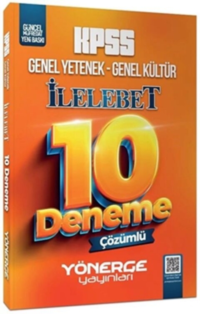 KPSS Genel Yetenek Genel Kültür İlelebet 10 Deneme Çözümlü Yönerge Yayınları Fenomen Fotokopi - YKS - KPSS - ALES