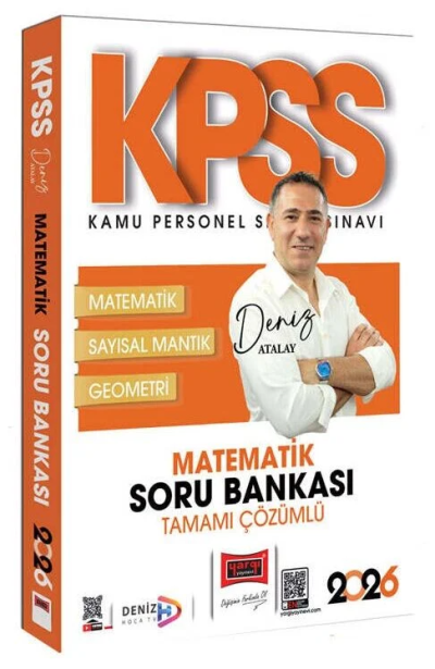 2026 KPSS Genel Yetenek Tamamı Çözümlü Matematik Soru Bankası (Deniz Atalay) Yargı Yayınları