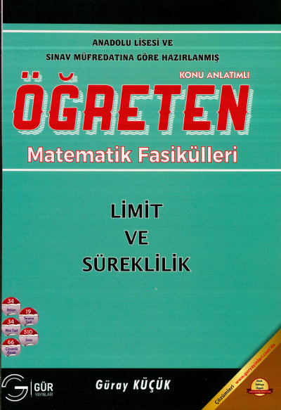 TYT-AYT ÖĞRETEN MATEMATİK LİMİT VE SÜREKLİLİK KONU ANLATIMLI Fenomen Fotokopi - YKS - KPSS - ALES