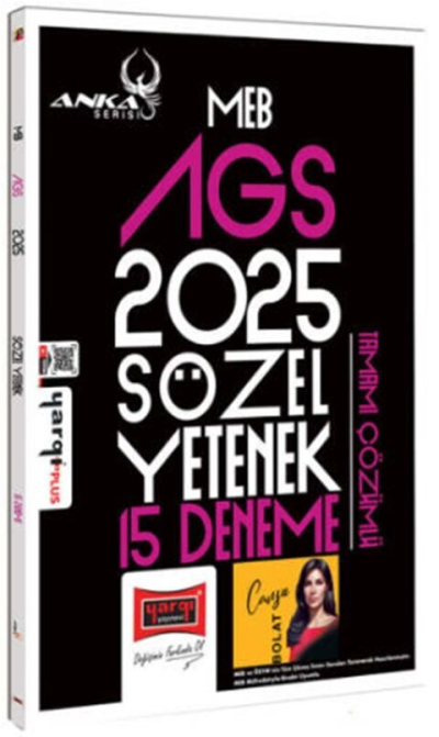 2025 MEB AGS Anka Serisi Sözel Yetenek Tamamı Çözümlü 15 Deneme Yargı Yayınları Fenomen Fotokopi - YKS - KPSS - ALES