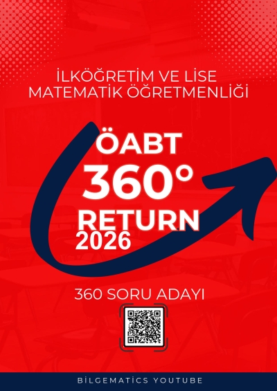 BilgeMatics Hüseyin Hoca ÖABT Matematik 360 Return 360 Soru Adayı Fenomen Fotokopi - YKS - KPSS - ALES