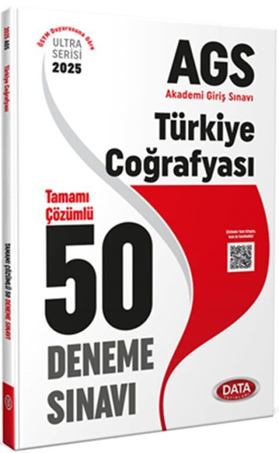 2025 AGS Türkiye Coğrafyası Tamamı Çözümlü 50 Deneme Sınavı Data Yayınları Fenomen Fotokopi - YKS - KPSS - ALES