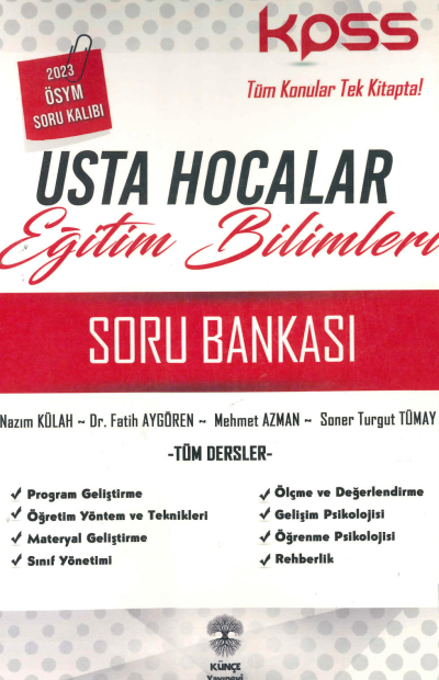 USTA HOCALAR EĞİTİM BİLİMLERİ TÜM DERSLER SORU BANKASI Fenomen Fotokopi - YKS - KPSS - ALES