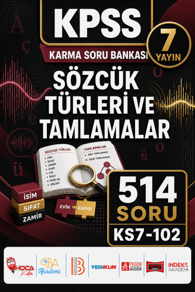 Sözcük Türleri ve Tamlamalar 7 Yayın 514 Soru Fenomen Fotokopi - YKS - KPSS - ALES