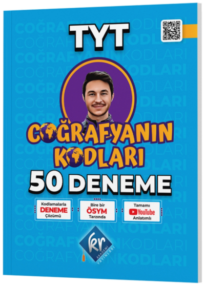 TYT Coğrafyanın Kodları Coğrafya 50 Deneme Video Çözümlü KR Akademi Yayınları Fenomen Fotokopi - YKS - KPSS - ALES