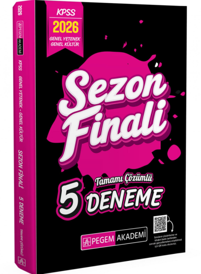 2026 KPSS Genel Yetenek Genel Kültür Sezon Finali Tamamı Çözümlü 5 Deneme Pegem Yayınları Fenomen Fotokopi - YKS - KPSS - ALES