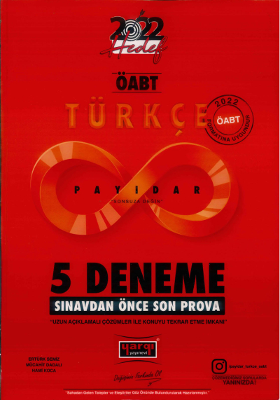 PAYİDAR 5 DENEME SINAVDAN ÖNCE SON PROVA Fenomen Fotokopi - YKS - KPSS - ALES