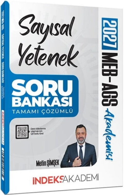 MEB-AGS Akademisi Sayısal Yetenek Soru Bankası Çözümlü Metin Şimşek İndeks Akademi Yayıncılık Fenomen Fotokopi - YKS - KPSS - ALES