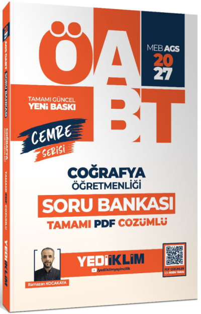 2027 MEB AGS ÖABT Cemre Serisi Coğrafya Öğretmenliği Tamamı Çözümlü Soru Bankası Yediiklim Yayınlar Fenomen Fotokopi - YKS - KPSS - ALES